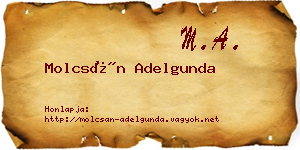 Molcsán Adelgunda névjegykártya